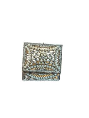 Unique Christian Siriano Silver Pearl-Embellished Jewelry Box, wedding gift